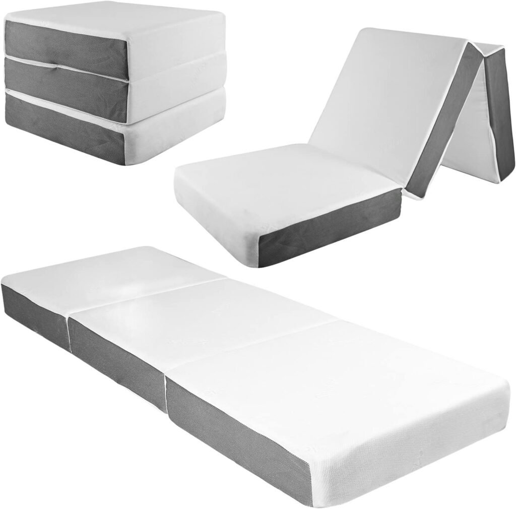 Samay 6 Inch Tri Folding Foam Mattress